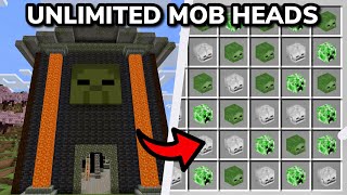 MAKING A MOB HEAD FACTORY in Minecraft Bedrock Survival (Ep. 43)