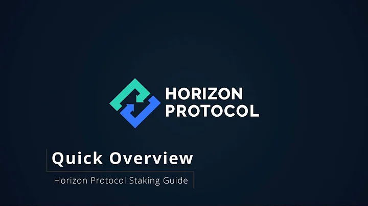 Horizon Protocol Staking Guide – Quick Overview