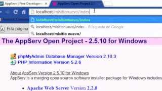 Instalacion , configuracion y prueba de Appserv
