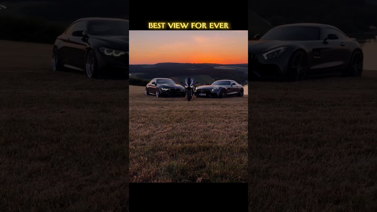 The Perfect Way to End the Day 😶‍🌫️⚡ #bmw #mercedes #s1000rr #car #bike #edit #shorts #phonk #cartok