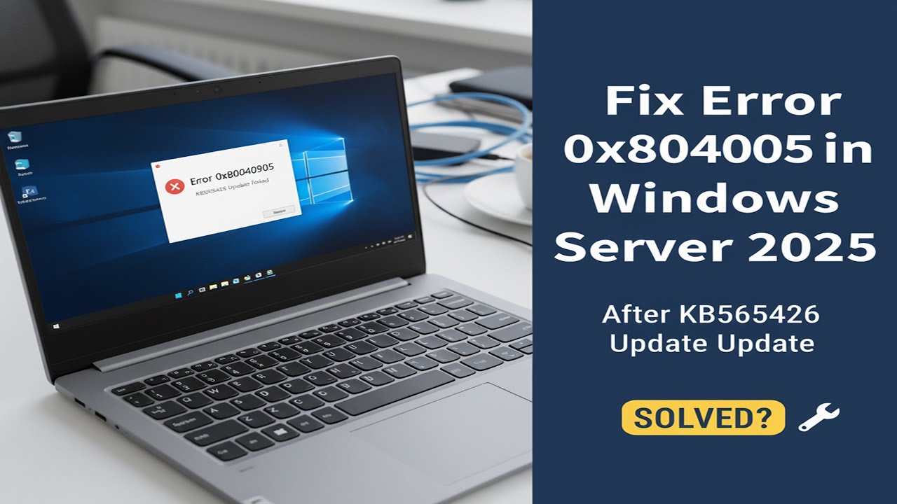 Computer Error 2025 Fix Error 0x80040905 in Windows Server 2025 After KB5065426 Update ...