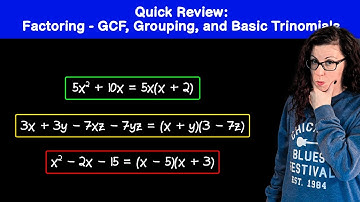 Quick Review: Factoring - GCF, Grouping, and Basic Trinomials