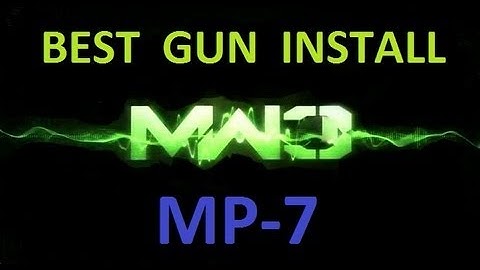 MW3 - Multiplayer Gameplay Best Class Setup (Modern Warfare 3 Best Gun Install MP-7)