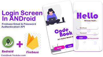 Android Login and Registration Activity creation ||Firebase Email and password Authentication-Hindi.