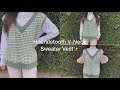 How to crochet my Oversized houndstooth sweater vest