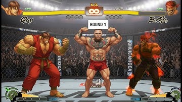 GUY VS EVİL RYU | CPU VS CPU Ultra Street Fighter IV  (Hardest AI)