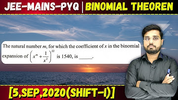 The natural number m, for which the coefficient of x in the binomial 22 expansion  || Let