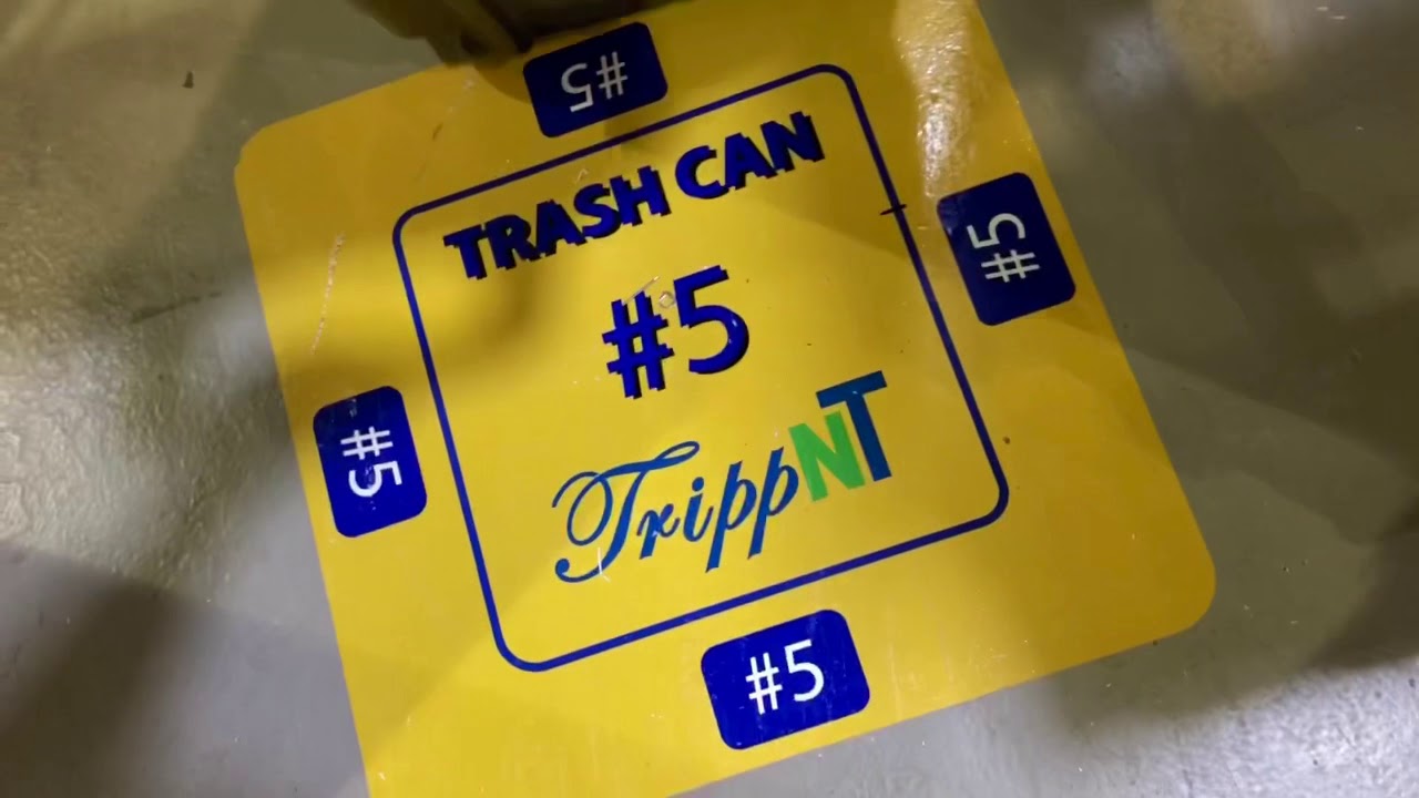 Labeled trash cans and more YouTube