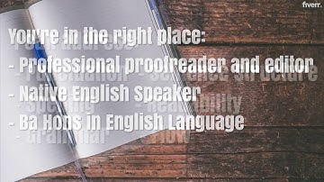 Professionally proofread and edit your document - Best Proofreading & Editing service