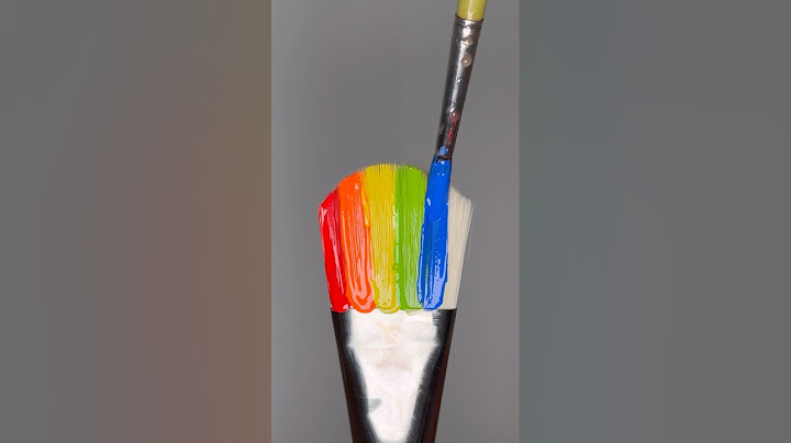 Let’s Paint a Mirror with Rainbow Colors Using a Big Brush! 🌈 #artistomg