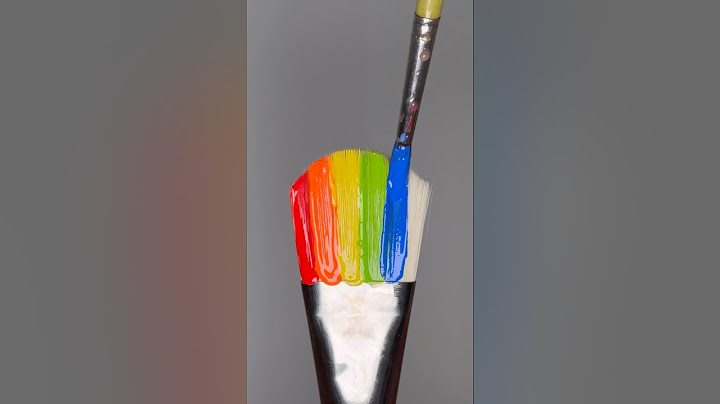 Let’s Paint a Mirror with Rainbow Colors Using a Big Brush! 🌈 #artistomg