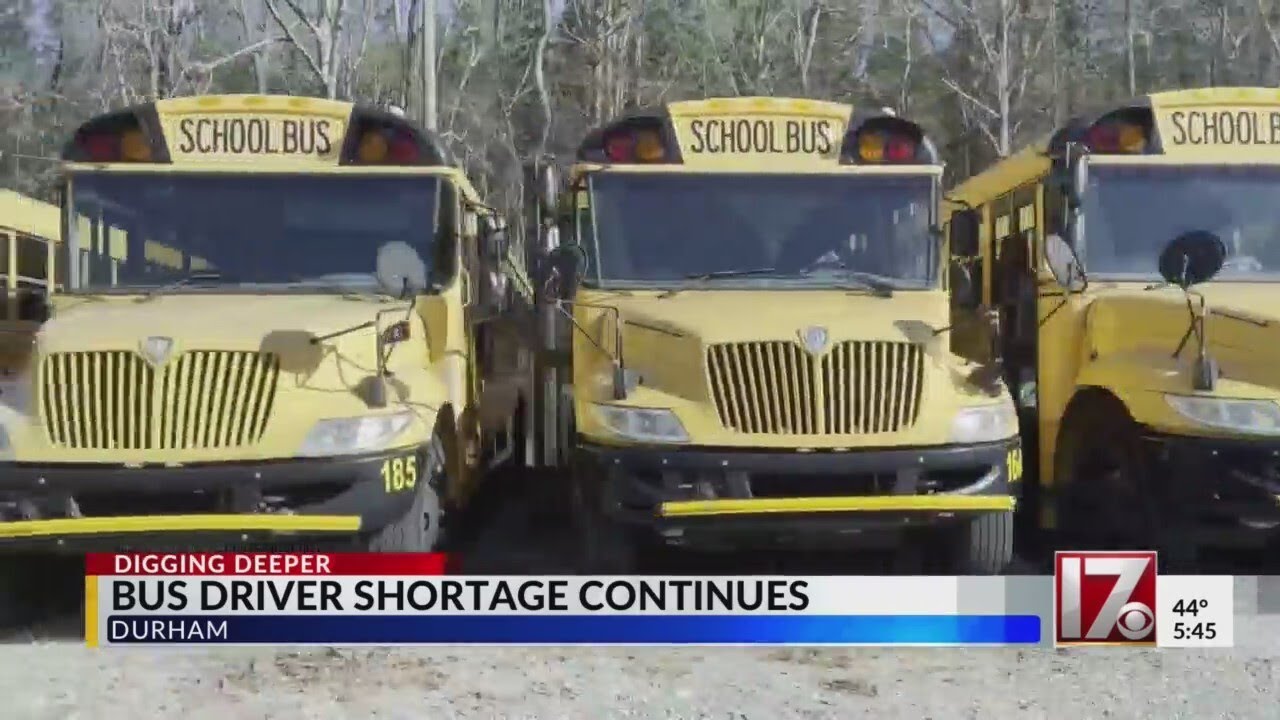 Bus driver shortage continues in Durham - YouTube