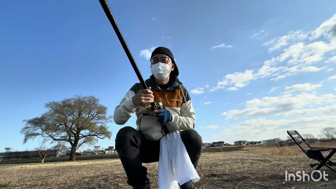 両軸遠投（斜め後ろからの微風）少しだけ投げてみました。