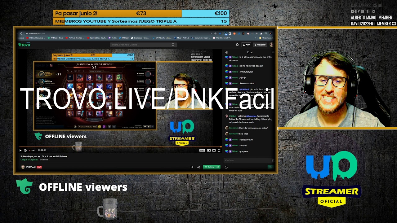 NUEVA PLATAFORMA DE STREAM - TROVO!!! Pasaros y os explico!