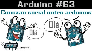 Conexão serial entre dois arduinos / TX RX - Curso de Arduino #63