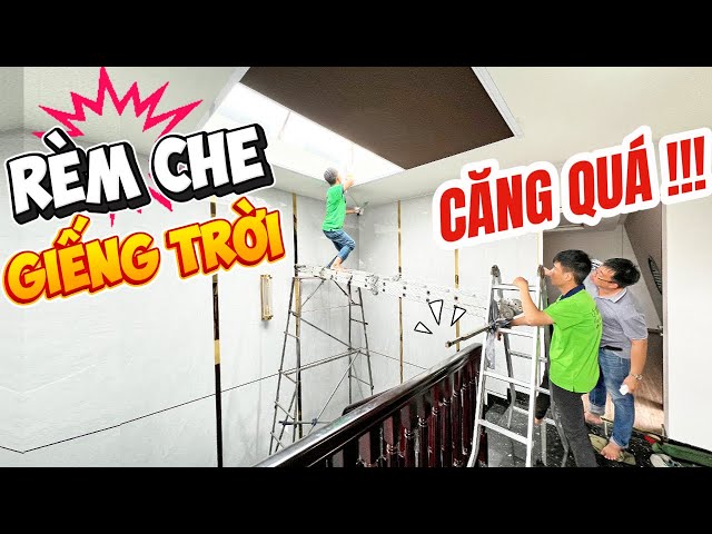 Rèm Tổ Ong Tự Động, Lắp Rèm Che Giếng Trời Thông Tầng - Rèm Che Nắng Tốt