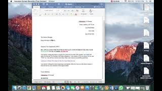 THE STANDARD LETTER FOR WAIVER APPLICATION