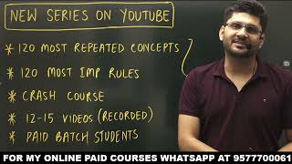 Most repeated rules of grammar| most important rules of grammar| English for competitive exams|ssc by Aman sir English 55,108 views 6 days ago 2 minutes, 48 seconds