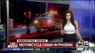 Two injured in Phoenix motorcycle crash