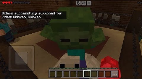 How to Summon a Chicken Jockey in Minecraft Bedrock Using Commands