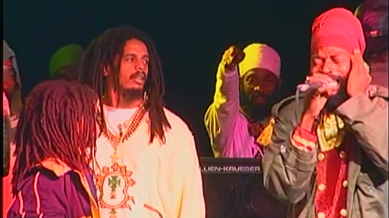 Capleton blazing at "Bob Marley Remembrance", 9 Miles, St. Ann's, Jamaica