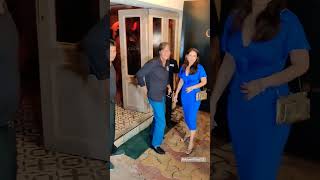 Chunky Pandey With Bhavna Pandey At Party In Bandra