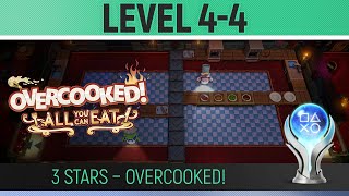 Overcooked! - Level 4-4 🏆 2 Player Co-op 3 Stars (Overcooked: All You Can Eat)
