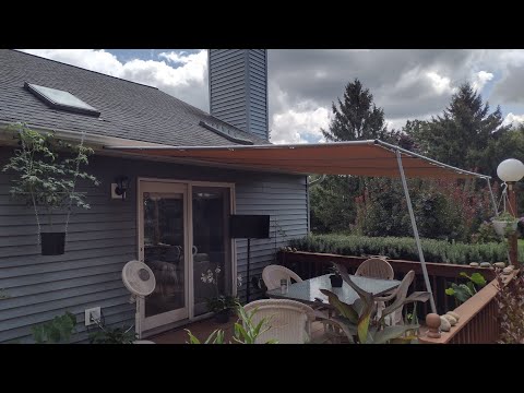 Canvas Waterproof Patio Awning - Simple, inexpensive, very durable. by Bonsai John
