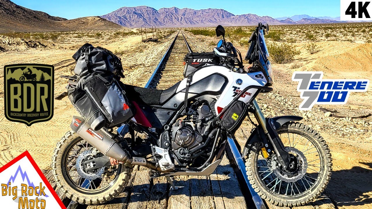 OffRoad Motorcycle Camping Adventure in the California Desert (in 4k