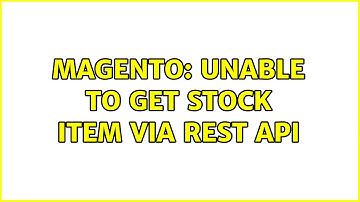 Magento: Unable to get Stock Item via REST API