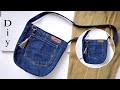 Easy Bag Sewing Tutorial | Bag From Old Jeans No Zipper | Small Bag | Upcycle | Recycle