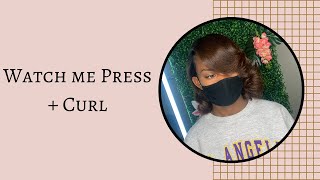 How to Silk Press &amp; Curl from start to finish!!