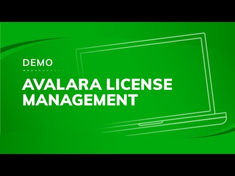 Avalara License Management Demo