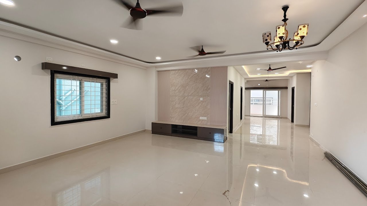 DIRECT OWNER 57000 INR ONLY FURNISHED 2400 SFT 3 BHK FLAT FOR RENT HYDERABAD ELIP PROPRENT