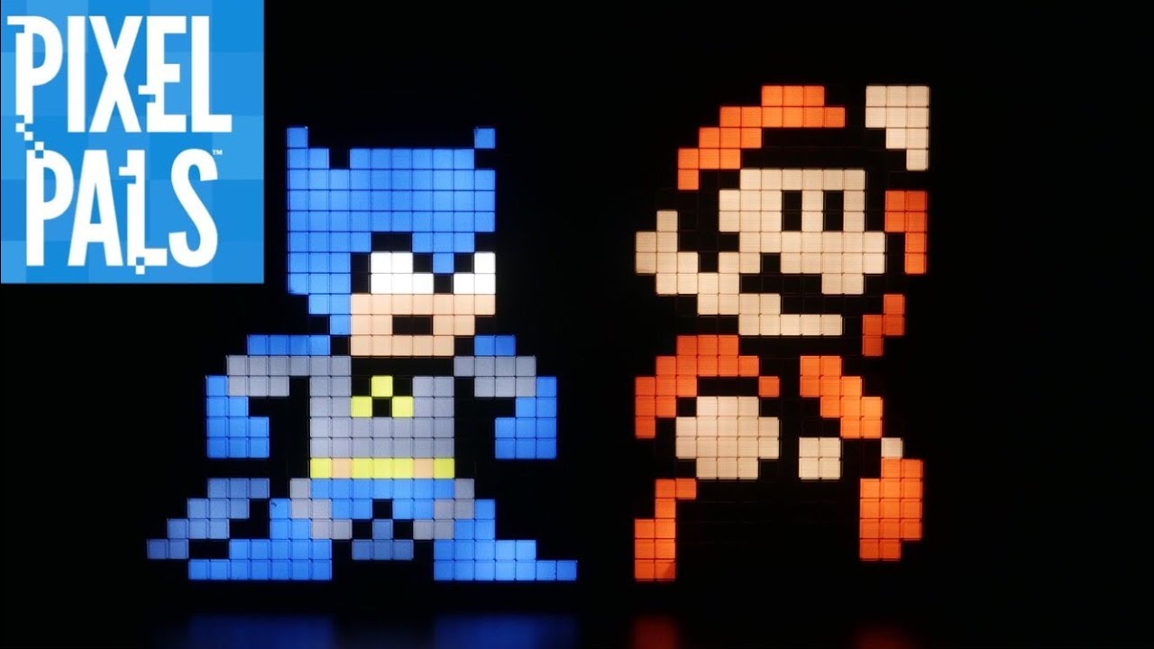 Pixel Pals from Gamestop Light Up Batman, TMNT, Super Mario and
