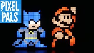 Pixel Pals from Gamestop Light Up Batman, TMNT, Super Mario and