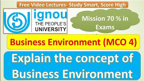 MCO 4: UNIT 1 PART 1: EXPLAIN THE CONCEPT OF BUSINESS ENVIRONMENT : JUNE/DEC EXAMS Q & A