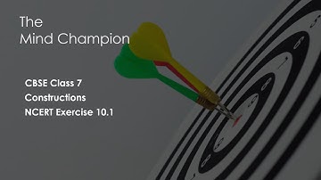 Class 7  CBSE  Practical Geometry Exercise 10.1