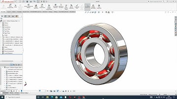 BALL BEARING PROJECT ANIMATION AND ROTATION IN SOLIDWORKS