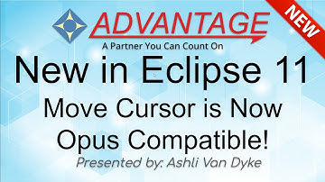 New in Eclipse 11: Move Cursor is Now Opus Compatible!