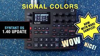 Обновление Elektron Syntakt 1.40: Syntakt воспроизводит сэмплы!