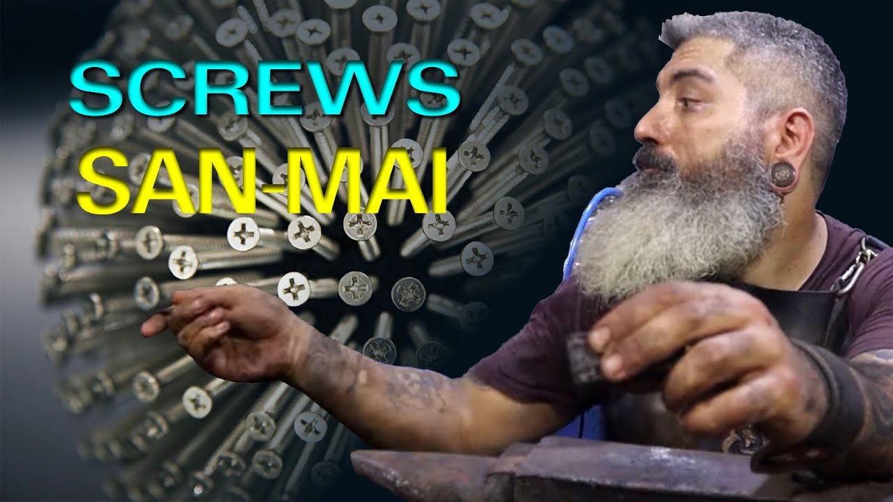 Making a knife from screws! صنع سكين من البراغي !