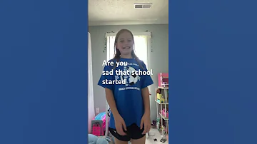Are U Sad That School Started 