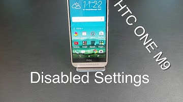HTC ONE M9 Disabled setting