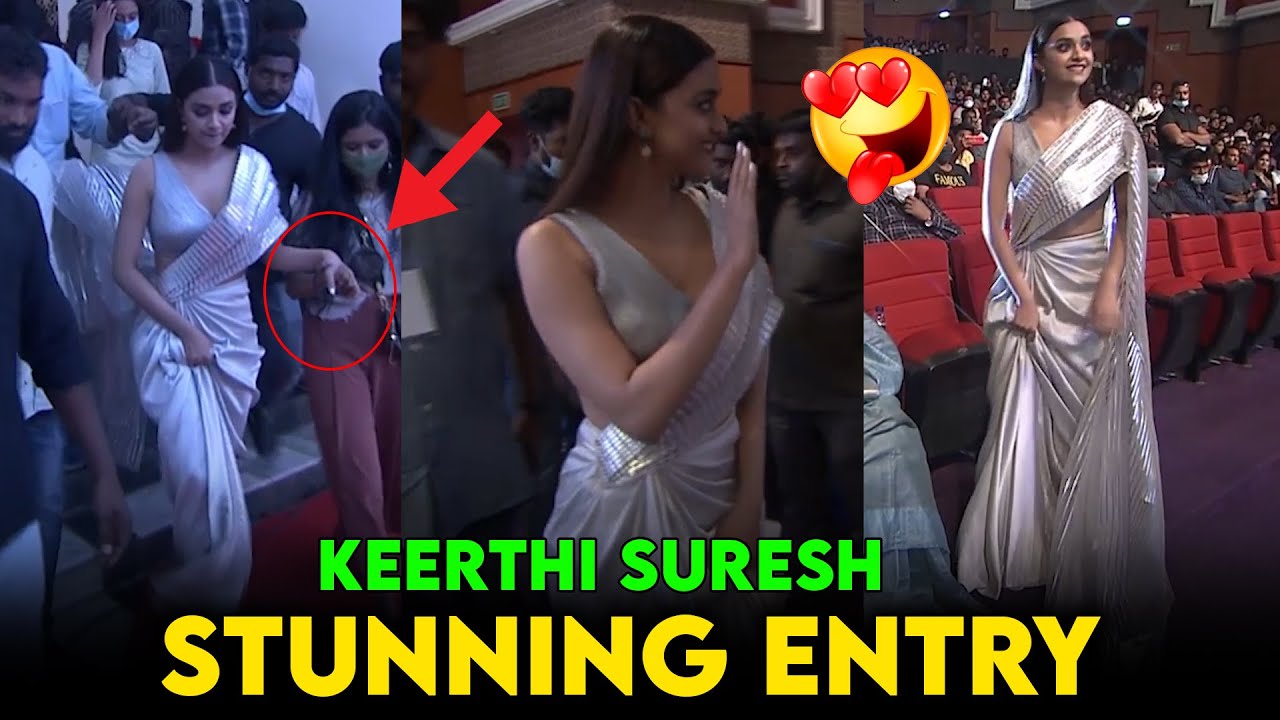 Heroine Keerthi Suresh Stunning Entry At Rangde Pre Release Event || Third Eye