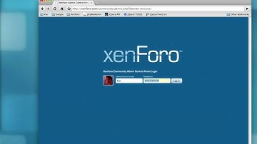 Xenforo Forum Software Sneak Peak Admin Control Panel