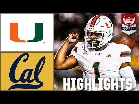 Miami Hurricanes vs. California Golden Bears | Full Game Highlights | ESPN College Football