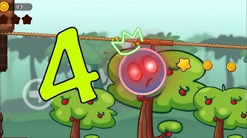 Ball V   Red Boss Challenge  TUTORIAL 🤓 Level 04 🍎 Gameplay Walkthrough Part 1 🤠