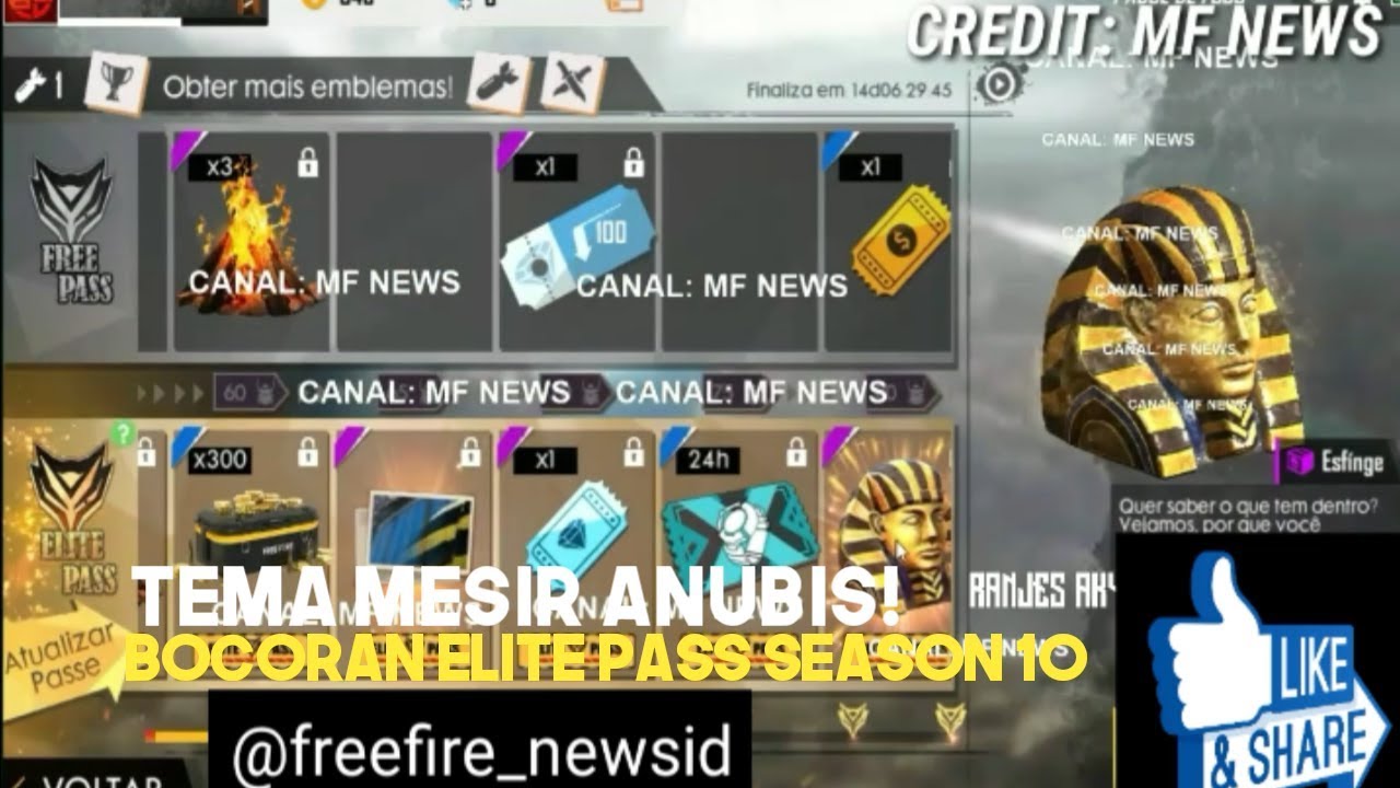 Update Elite Pass Seeson 10 Free Fire Indonesia Youtube