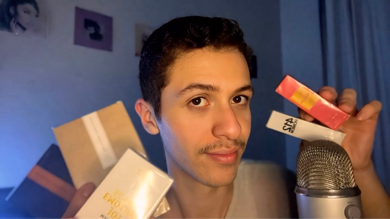 ASMR MOSTRANDO MEUS PERFUMES NOVOS (sussurros + gatilhos)